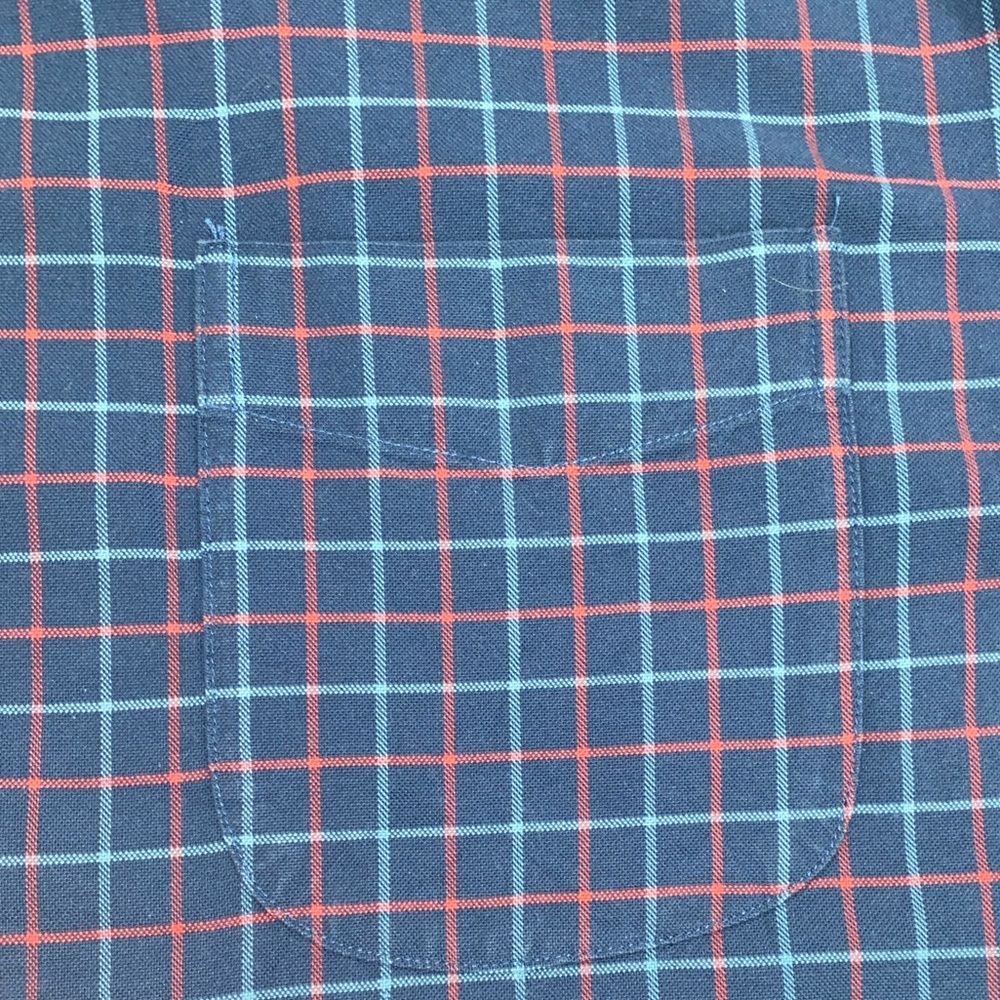 J. Crew Men's Oxford Red and Blue Plaid Shirt $128 - Picture 8 of 13